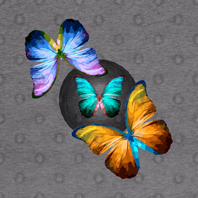 Gorgeous Sublime Morpho Butterflies Multicolored by Nisuris Art